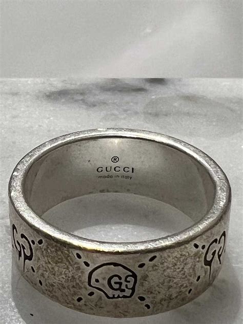 etsy silver gucci rings|gucci ghost silver ring.